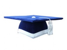 Hard Skull Made-to-measure Mortarboard with Silver Tassel
